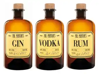 Lidl Mr. finton's gin, vodka oder rum lidl 0.50 liter 1 flasche Angebot