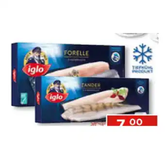 Unimarkt Iglo lachs, forelle, zander oder wolfsbarsch unimarkt 1 packung Angebot