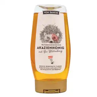 Spar Von daheim bio cremehonig oder akazienhonig spar 350 gramm 1 flasche Angebot