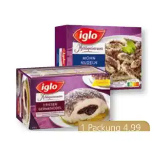 SPAR Gourmet Iglo 3 riesengermknödel oder mohnnudeln spar gourmet 500 gramm 1 packung Angebot