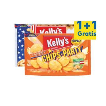 T&G Kelly’s chips oder snips party pack versch. sorten t&g 250 gramm 1 packung Angebot