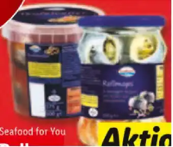 Lidl Seafood for you teufelroller, rollmops oder bismarckhering lidl 500 gramm 1 packung Angebot