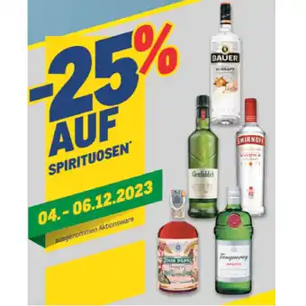 25% auf spirituosen metro