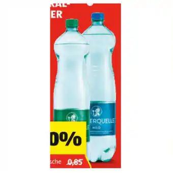 Hofer Römerquelle mineralwasser versch. sorten hofer 1.50 liter 1 flasche Angebot