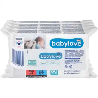 dm Babylove feuchttücher sensitive oder aloe vera versch. sorten dm 4 stück 1 packung Angebot