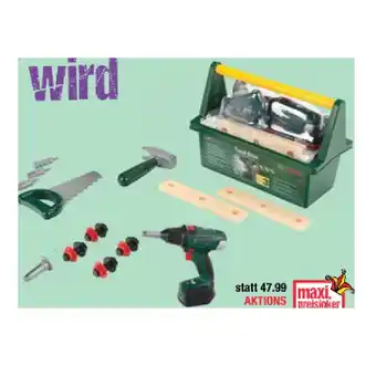 Maximarkt Bosch werkzeugkiste mit akkuschrauber maxi.preisjoker maximarkt 1 set Angebot