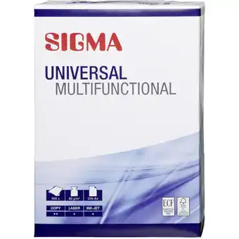 Metro Sigma kopierpapier universal a4, preisangabe ohne mwst. (preis inkl. mwst. 5,70 €), metro 500 stück 1 packung Angebot