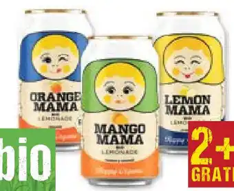 Maximarkt Mama Bio-Lemonade Cola, Orange, Zitrone oder Mango, 0,33 Liter Angebot