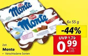 Lidl Monte 6x55g Angebot