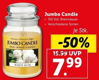 Lidl Jumbo Candle Angebot