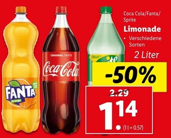 Lidl Limonade 2 Liter Angebot