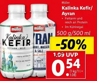 Lidl Kalinka Kefir/Ayran 500g/500ml Angebot