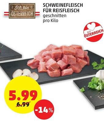 PENNY Schweinefleisch Für Reisfleisch Angebot
