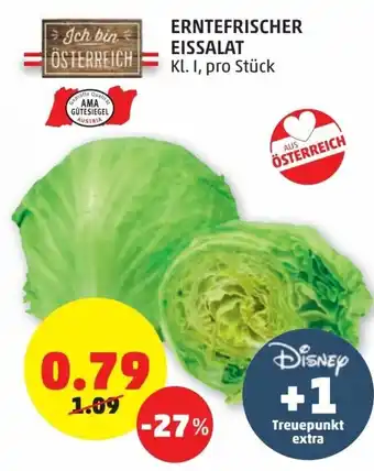 PENNY Erntefrischer Eissalat Angebot