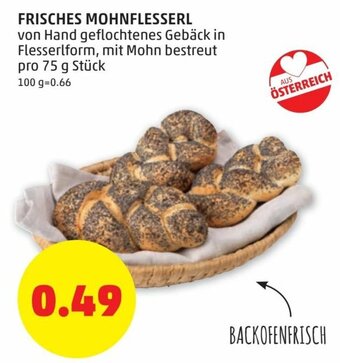 PENNY Frisches Mohnflesserl 75g Angebot