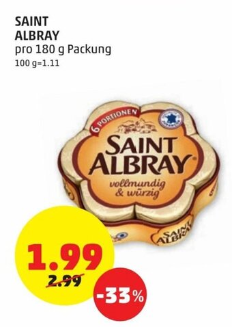 PENNY Saint Albray 180g Angebot