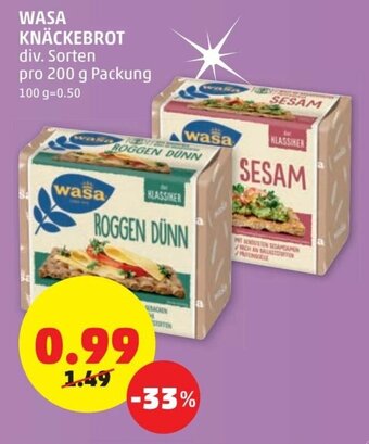 PENNY Wasa Knäckebrot 200g Angebot