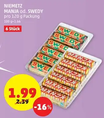 PENNY Niemetz Manja Od. Swedy 120g Angebot