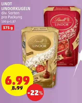 PENNY Lindt Lindorkugeln 375g Angebot