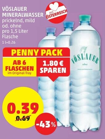 PENNY Vöslauer Mineralwasser Angebot