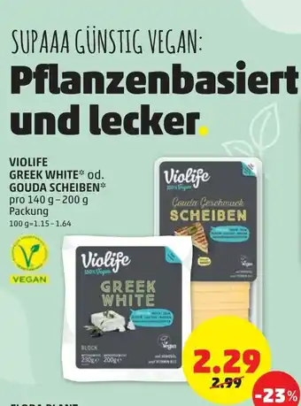 PENNY Violife Greek White Gouda Scheiben 140-200g Angebot