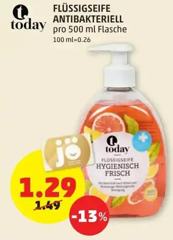 PENNY Flüssigseife Antibakteriell 500ml Angebot