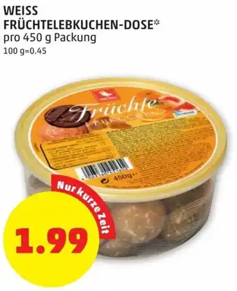 PENNY Weiss Früchtelebkuchen-Dose 450g Angebot