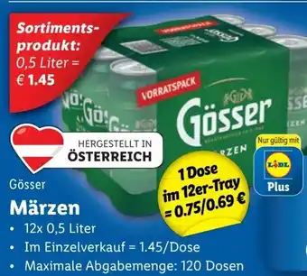Lidl Gösser Märzen Angebot