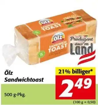 Nah&Frisch Olz Sandwichtoast Angebot