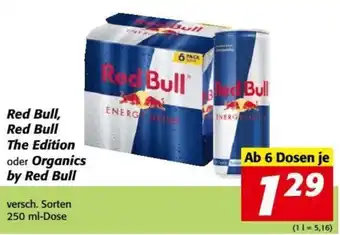 Nah&Frisch Red Bull, Red Bull The Edition oder Organics by Red Bull Angebot