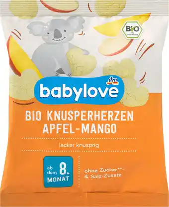 dm Babylove bio knusperherzen apfel-mango Angebot