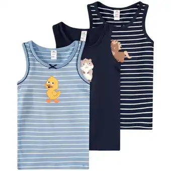Ernsting's family 3 mädchen unterhemden mit tier-print Angebot