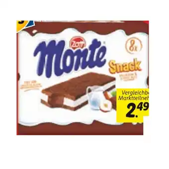 Lidl Zott monte snack lidl 8 stück 1 packung Angebot