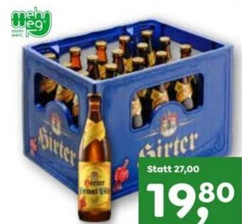ADEG Hirter Privat Pils 20 x 0,5 Liter Angebot