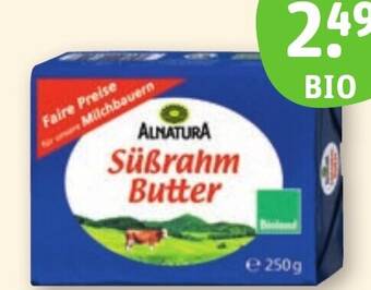 Basic Bioland Alnatura Bio-Süßrahmbutter Angebot