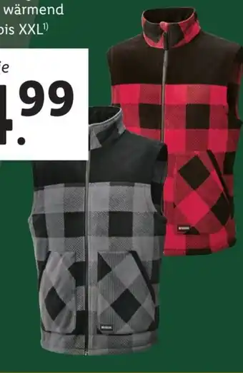Lidl Herren Fleeceweste Angebot