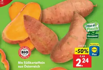 Lidl Bio Süßkartoffeln aus Österreich Angebot