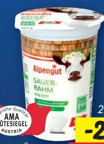 Lidl Alpengut Sauerrahm Angebot