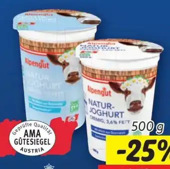 Lidl Alpengut Naturjoghurt Angebot