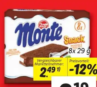 Lidl Zott Monte Snack Angebot