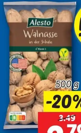 Lidl Alesto Walnüsse mit Schale Angebot