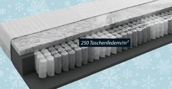 Dänisches Bettenlager Taschenfederkernmatratze gold s70 Angebot