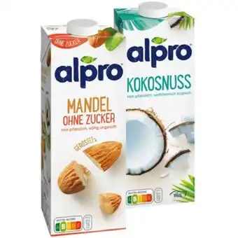 PENNY Alpro mandel- od. kokosdrink penny 1 liter 1 packung Angebot