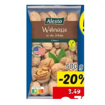 Lidl Alesto walnüsse mit schale lidl 500 gramm 1 packung Angebot