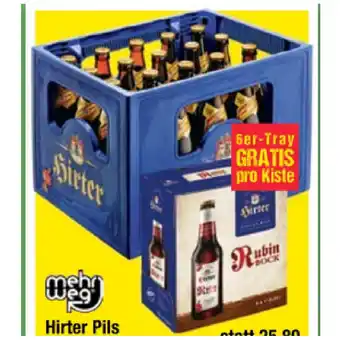 Maximarkt Hirter pils + hirter rubin bock 6er-tray gratis maximarkt 0.50 liter 1 kiste Angebot