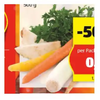 Hofer Hofer marktplatz suppengemüse, hofer 500 gramm 1 packung Angebot