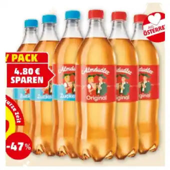 PENNY Almdudler div. sorten penny 1 liter 1 flasche Angebot