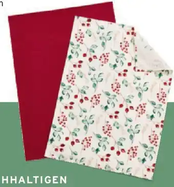 Tchibo Eduscho 2 Geschirrtücher Angebot