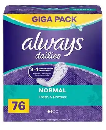 Interspar Always Slipeinlagen Gigapack Angebot