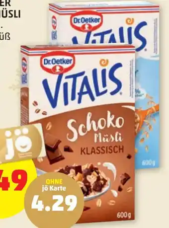 PENNY DR. OETKER VITALIS MÜSLI Angebot